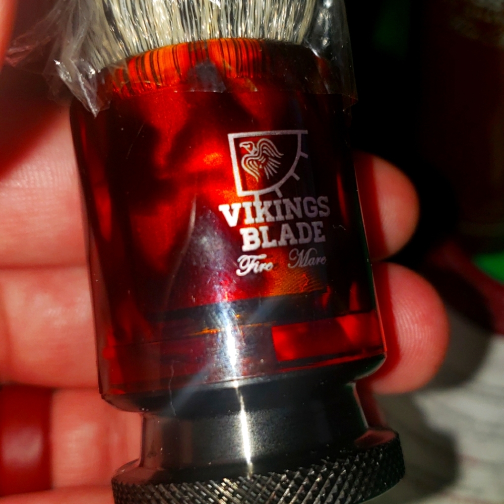 Vikings blade fire mare lather brush shave brush